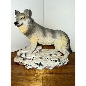 Heaven Sent Collectible Wolf Figurine with Snowy Base Limited Edition